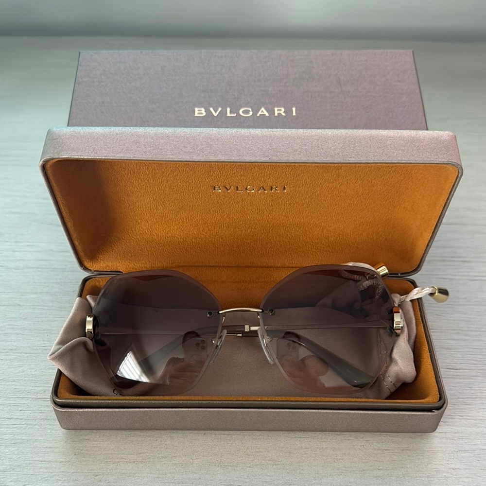Bulgari Brown Sunglasses Luxury Accessories